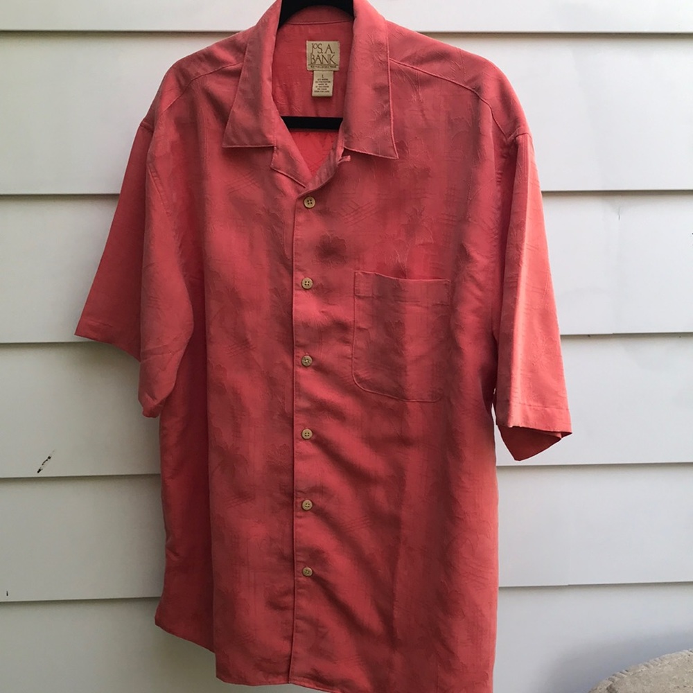 Jos. A Bank Men’s Silky Tropic Print Shirt
